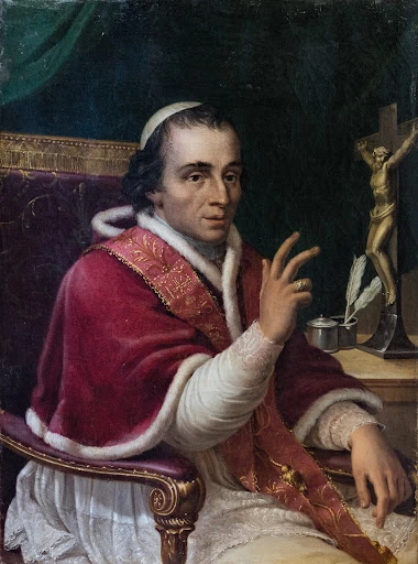 Ritratto di papa Pio VII benedicente